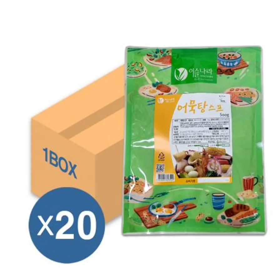 이슬나라 어묵탕 스프 500g 20개입 1박스 이미지