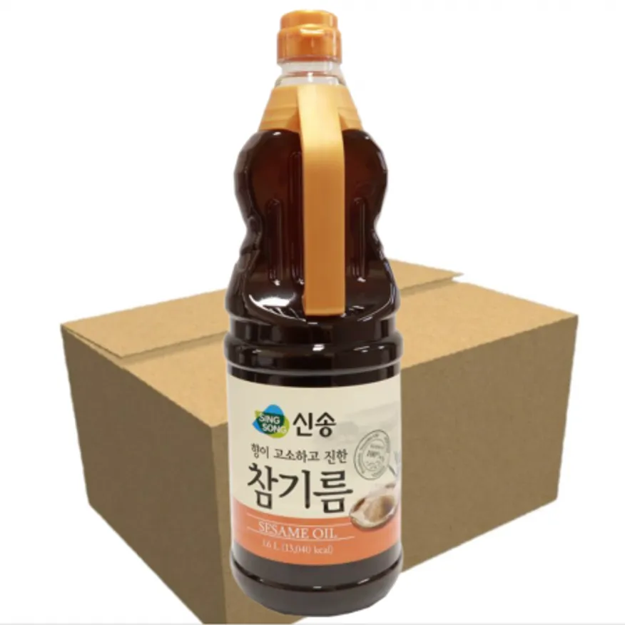 신송 향이 고소한 참기름1.6L 1BOX 8개입 이미지