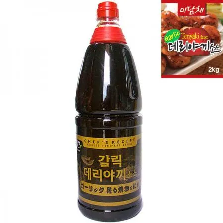 미담채 갈릭 데리야끼 소스 2.1kg 8개 1박스 이미지