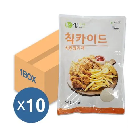 이슬나라 칙카이드 치킨 염지제 1kg 10개입 1박스