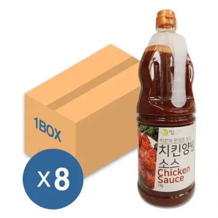 이슬나라 치킨 양념 소스 2kg 8개입 1박스