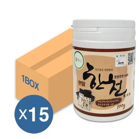 이슬나라 한천 분말 100g 15개입 1박스