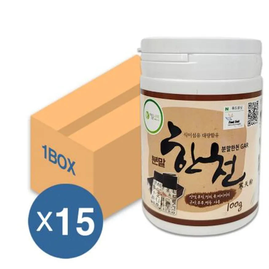 이슬나라 한천 분말 100g 15개입 1박스 이미지