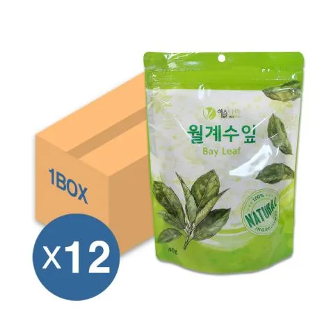 이슬나라 월계수잎 파우치 40g 12개입 1박스