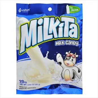 유니캔 밀키타 밀크 캔디 사탕 80g