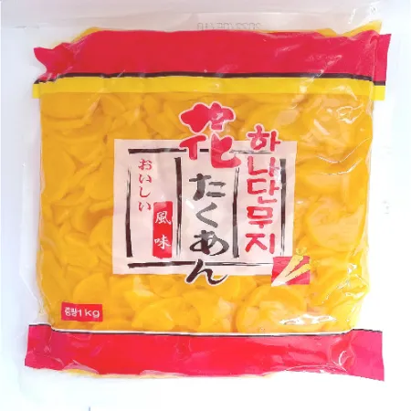 하나 단무지 슬라이스 1kg 압축 일식 반찬 츠케모노 대용량 업소용