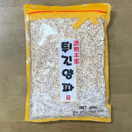 튀긴 양파 400g 크리스피 어니언 후레이크 튀김 토핑