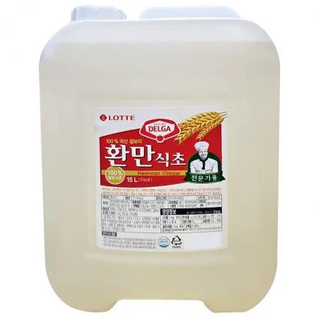 롯데 환만 식초 화이트 비니거 백식초 대용량 15L  이미지