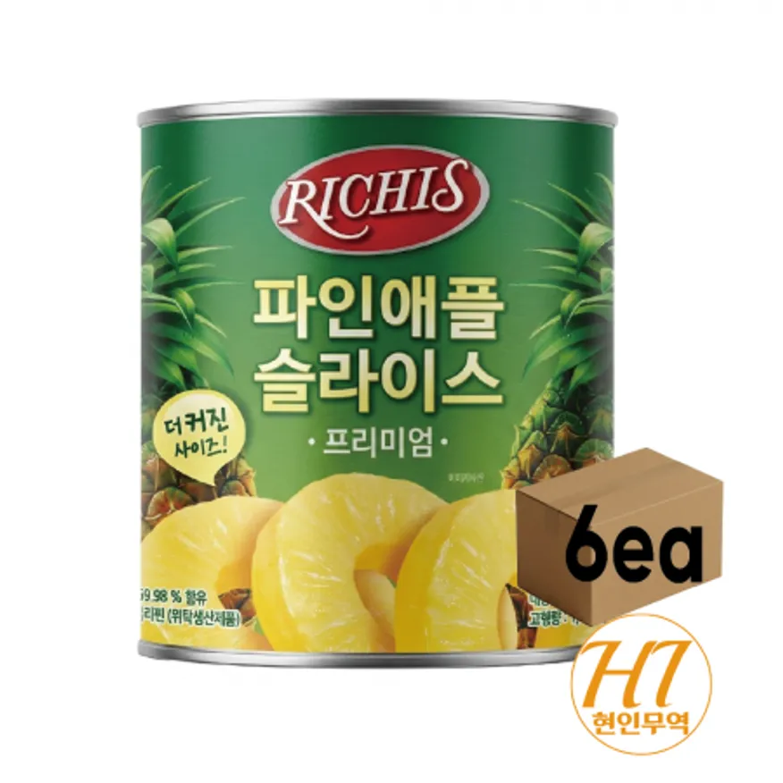 동서 리치스 파인애플 프리미엄 3.062kg x 6개(1박스) 이미지