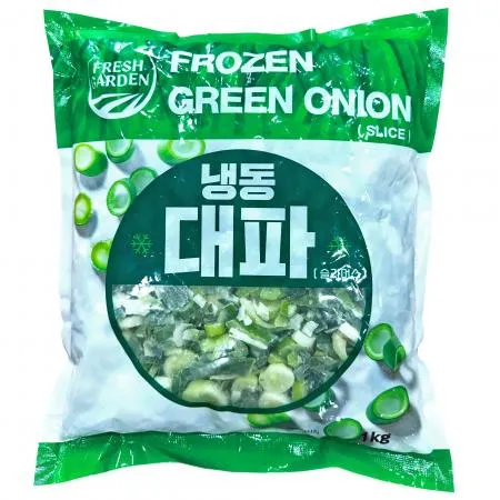 냉동 대파 4mm 커팅 슬라이스 1kg X 10개입