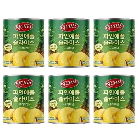 동서 리치스 파인애플 프리미엄 3.062kg x 6개(1박스)