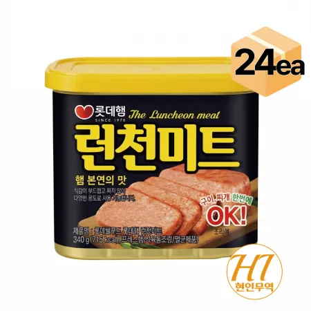 롯데햄 런천미트 340g x 24개 1박스