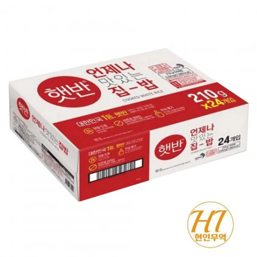 씨제이 햇반 백미밥 210g x 24개입 이미지