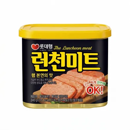 롯데햄 런천미트 340g x 24개 1박스 이미지
