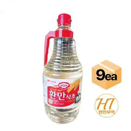 롯데 환만 식초 화이트 비니거 백식초 1.8L x 9개입