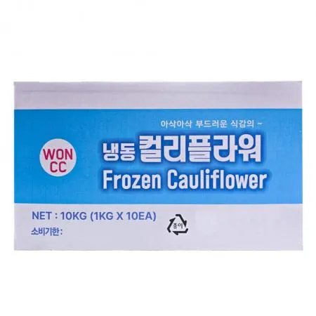냉동 컬리플라워 10kg(1kg x 10개입) 이미지