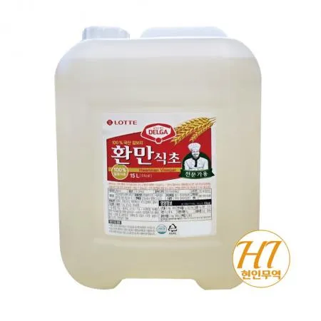 롯데 환만 식초 화이트 비니거 백식초 대용량 15L 