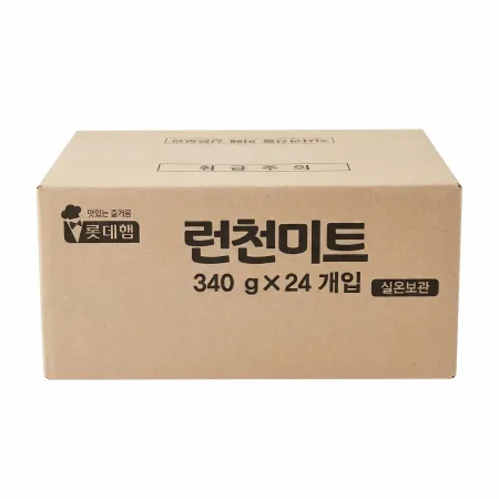 롯데햄 런천미트 340g x 24개 1박스 이미지