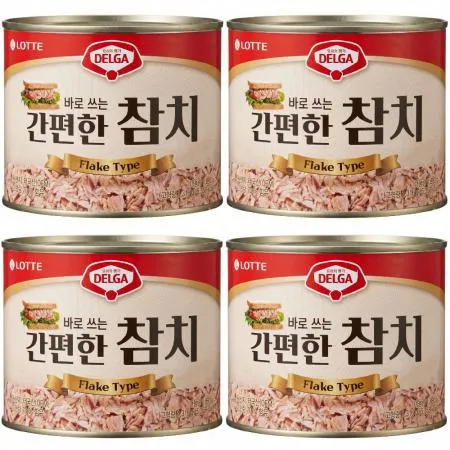 롯데 델가 참치 대용량 업소용 통조림 1.88kg  x 4캔