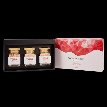 리베다 안데스 핑크 솔트 520G 3종세트 (굵은소금 170G + 중간소금 170G + 가는소금 180G) GIFT SET