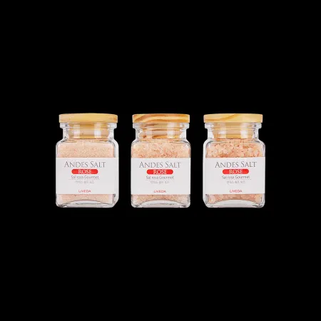 리베다 안데스 핑크 솔트 520G 3종세트 (굵은소금 170G + 중간소금 170G + 가는소금 180G) GIFT SET 이미지