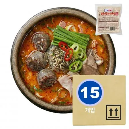 [대야할매] 얼큰전통순대국 175g*15개입 농축액 진공포장 5분완성