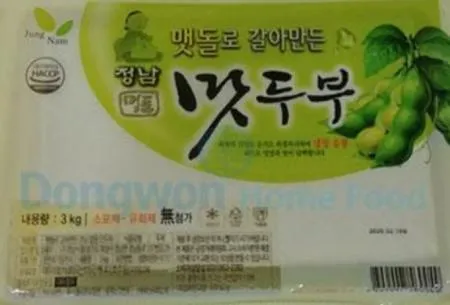 두부 팩두부 업소용 6모/3kg