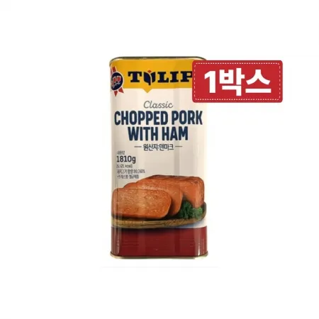 농심 튤립A 촙트햄 1.8kg 6개 1박스 대용량