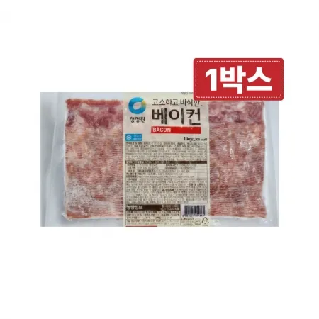 청정원 전지 베이컨 1kg 5개 1박스 대용량