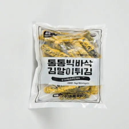 소울마켓 통통빅바삭김말이*1KG(개당45g/22ea~23ea)-[아이스박스1박스 12봉]