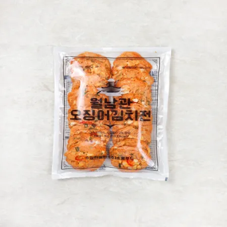 월남관오징어김치전*1KG(개당50g이상/20개이상)-[아이스박스1박스 12봉]