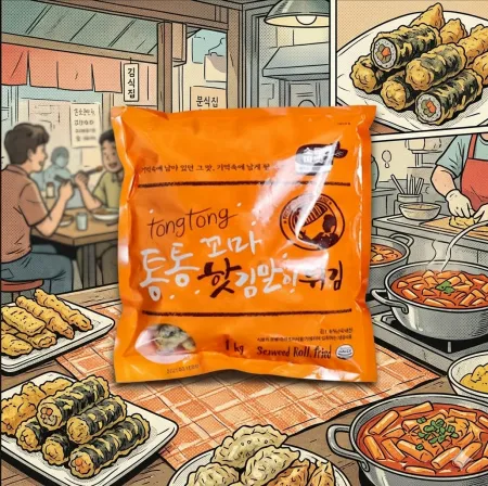 소울마켓 통통꼬마핫김말이*1KG(개당25g/40ea~46ea)-[아이스박스1박스 12봉]