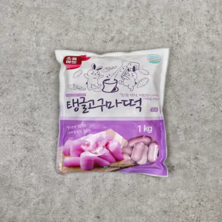 소울마켓 탱글고구마떡(국내가공)*1KG(개당14g이상/71개이상)-[아이스박스1박스 8봉]
