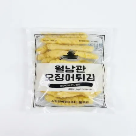 월남관 오징어튀김(베트남)*1KG(개당40g이상/25개이상) [아이스박스1박스 6봉]