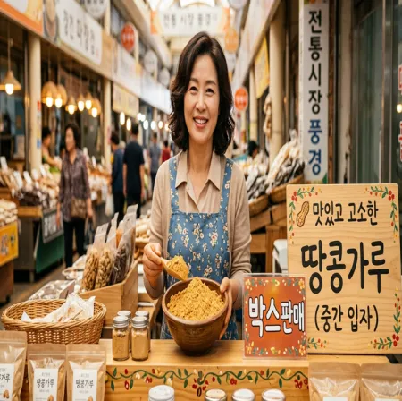 [BOX판매]땅콩가루(중간입자)*20KG-[가장 많이 사용]