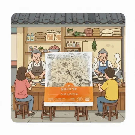 취화당 칠성시장명물납작만두(대구10미)*600G(15G*20입)-[아이스박스1박스 10봉]