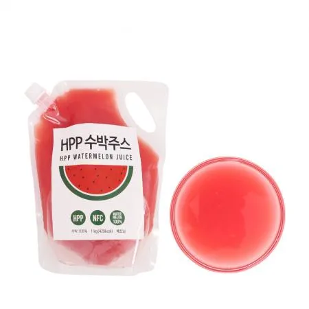 HPP 100% 수박 주스 스파우트 파우치 1kg