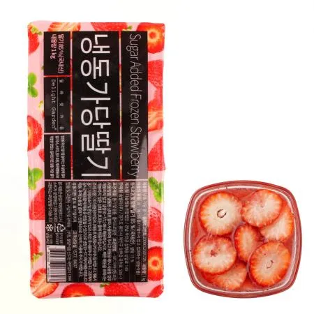 냉동 가당딸기 국내산 85% 1kg