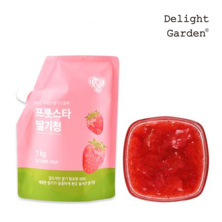 딸기청 딸기라떼 딸기에이드 베이스 1kg