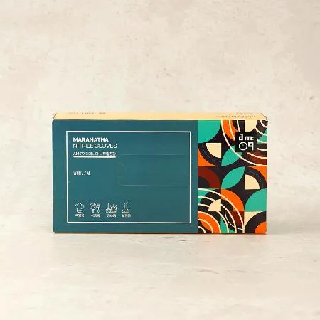마라나타 니트릴장갑 식품용 화이트 M 100매