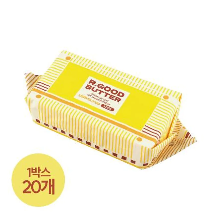 (1박스) 비르질리오 알굿버터 500g 20개 냉동 무염 천연 발효버터 이미지
