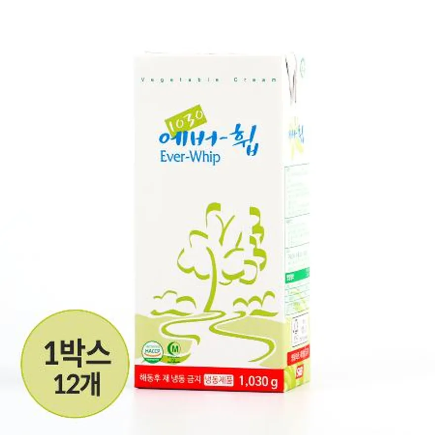 (1박스) 에버휩 1,030g 12개 식물성 가당 이미지
