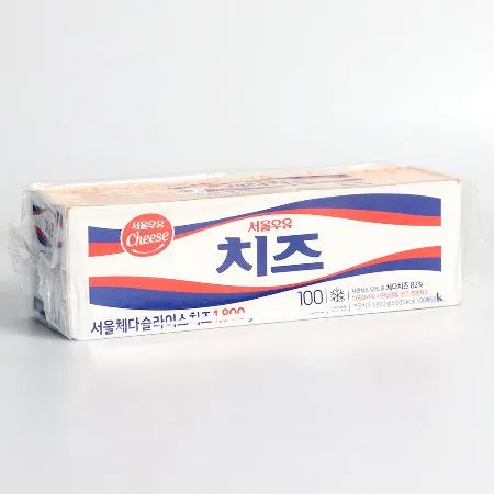 서울우유 체다 슬라이스 치즈 1.8kg (약100매)