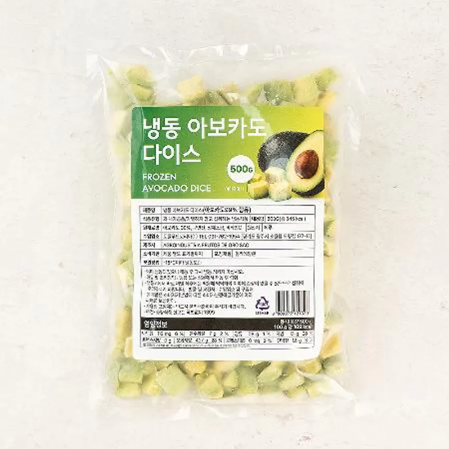 냉동 아보카도 다이스 500g 이미지