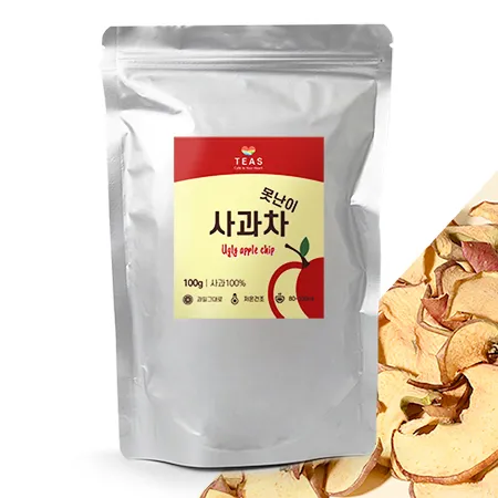 티즈 건조사과 못난이 100g 사과칩 자투리 건조과일