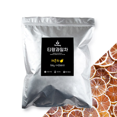 티랑 건조레몬 500g 원형 대용량 레몬차 건조과일