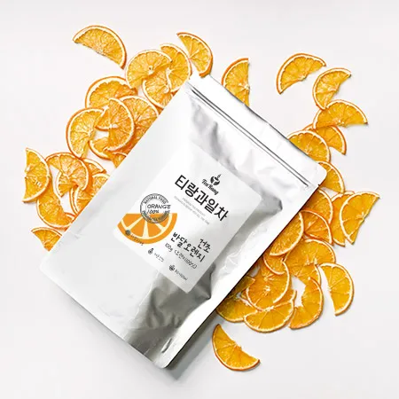티랑 건조오렌지 100g 반달형 오렌지차 건조과일
