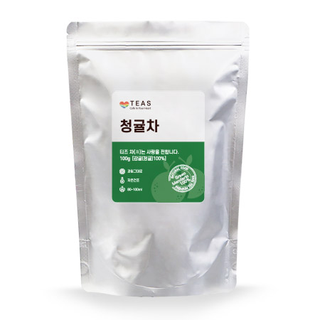 티즈 건조청귤 100g 청귤차 건조과일