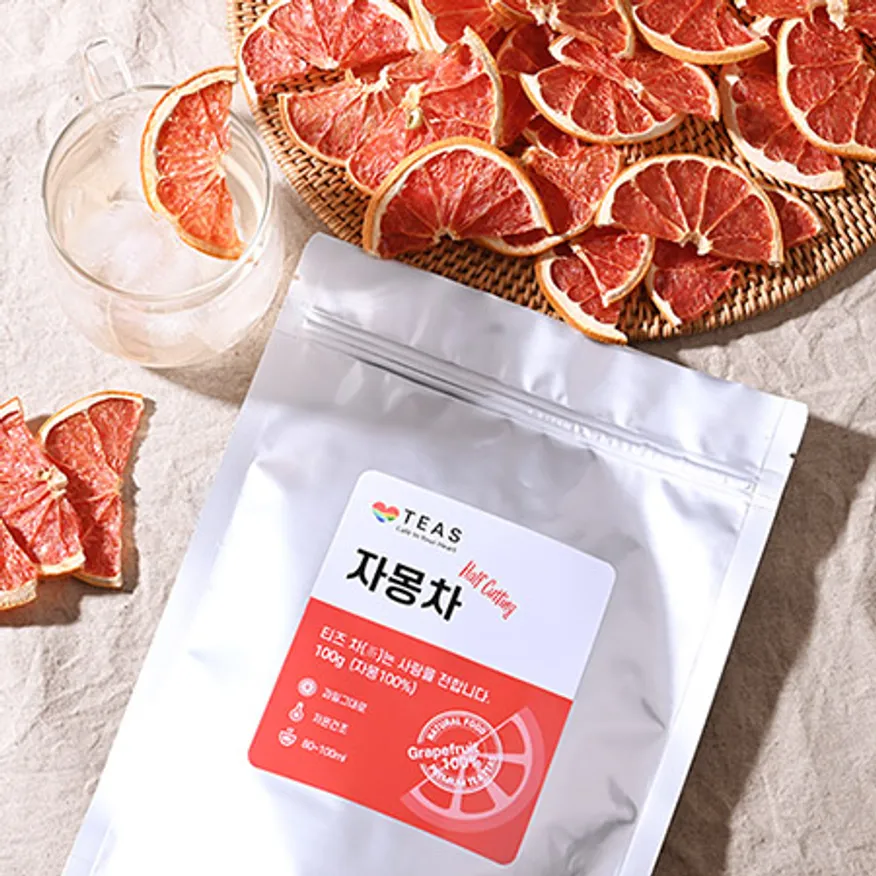 티즈 건조자몽 100g 반달형 자몽차 건조과일 이미지