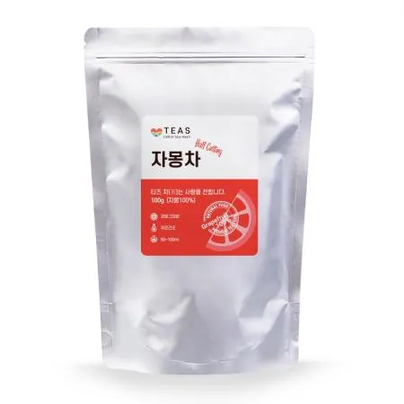 티즈 건조자몽 100g 반달형 자몽차 건조과일